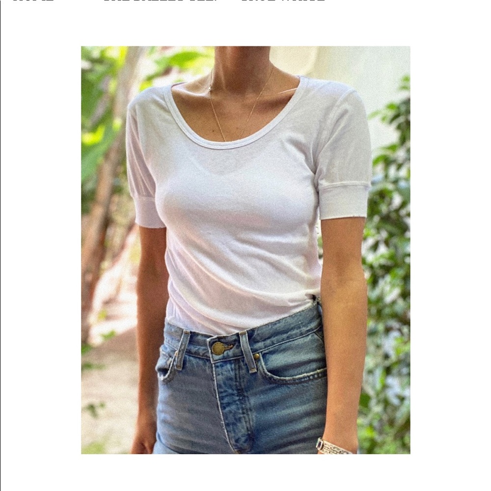 The Great. The ballet tee in white Sz 0/XS